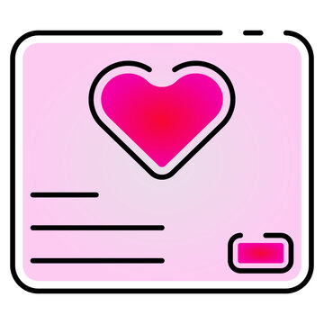 recommend clip art: postcard icon outlines gradient colour style. Suitable for website design, logo, app, UI and etc. Based on the size of the icon in general, so it can be reduced.