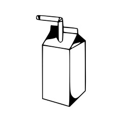 milk carton icon illustration