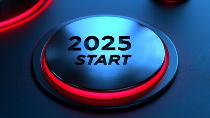Fototapeta premium Embracing 2025 with a Fresh Start, New Opportunities, and Exciting Adventures Awaiting Us in the New Year
