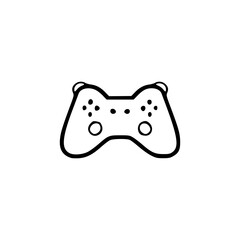 a line art drawing of a game controller icon