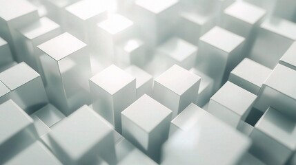 Fototapeta premium Abstract Technology Background in White and Gray Color Palette