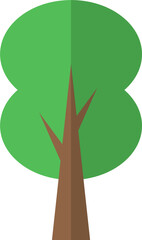 tree vector. symbol, illustration, icon, sign