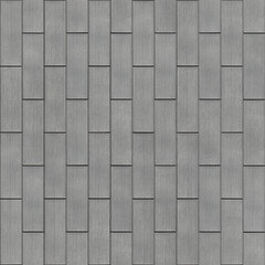Seamless texture of zinc metal wall roof cladding sheets