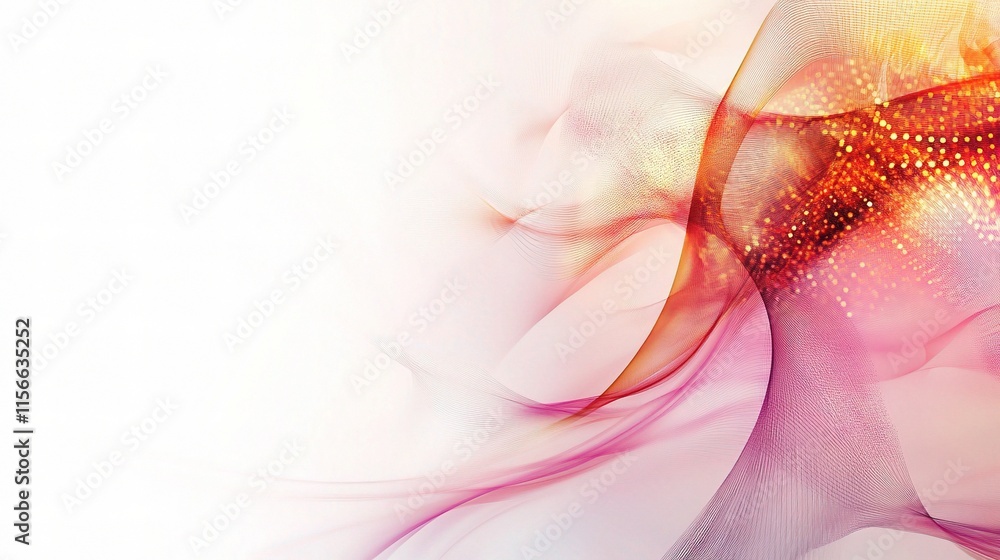 Poster abstract technology science background with mesh patterns and waves