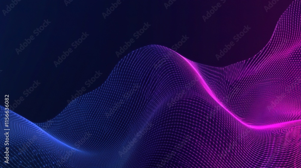 Poster abstract dynamic technology background with vibrant lines and patterns