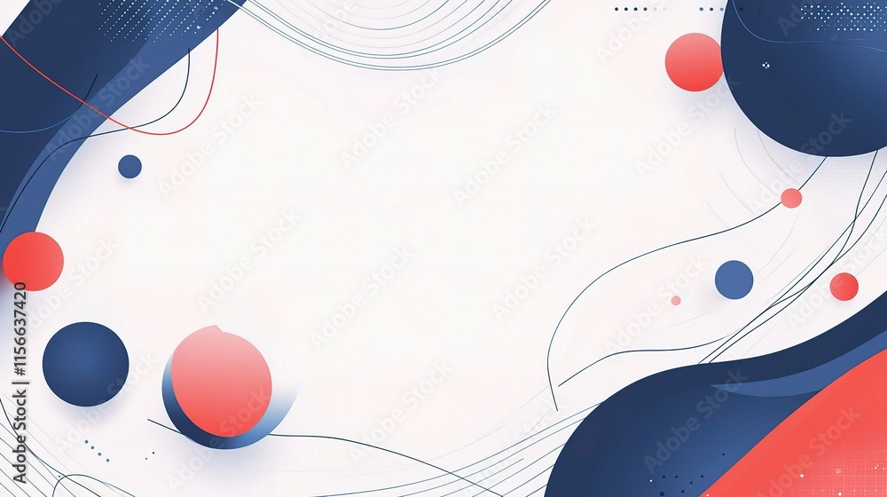 Aufkleber abstract blue and red swirls: a minimalist, modern backdrop with a futuristic feel. this abstract ba