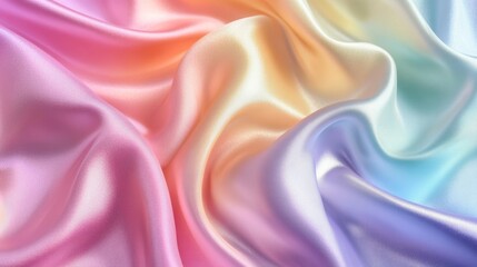 Obraz premium Light pale soft pastel abstract background. Color gradient ombre transition. Silk fabric. Luxury premium rich. Matte shimmer. Christmas, birthday, anniversary. Template.