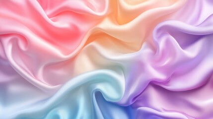 Obraz premium Light pale soft pastel abstract background. Color gradient ombre transition. Silk fabric. Luxury premium rich. Matte shimmer. Christmas, birthday, anniversary. Template.