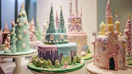 Whimsical Castle Cakes: A Fairytale Food Masterpiece