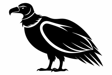 California condor silhouette icon vector