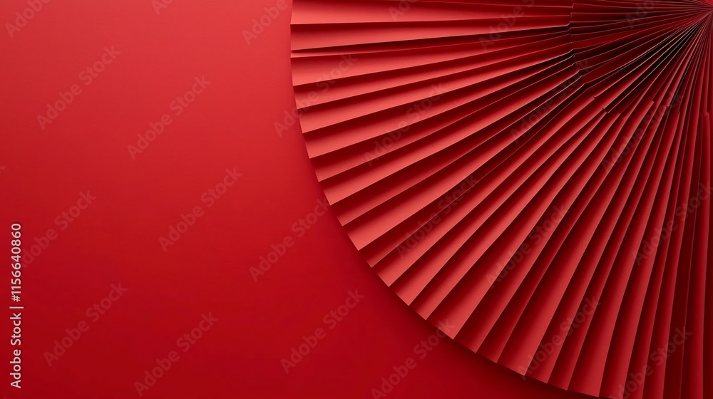 Aufkleber fanned out arrangement of red envelopes on a clean minimalist background with an editable text field