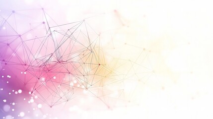 Abstract Geometric Background with Technological Elements and Colors