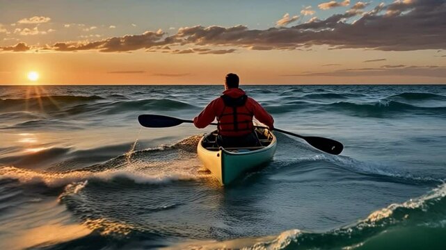 Fisherman and the waves