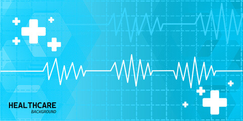 Heart pulse and heartbeat. heartbeat lone, cardiogram. beautiful healthcare, medical background. modern simple design for medical apps, websites and hospital. vector design template 