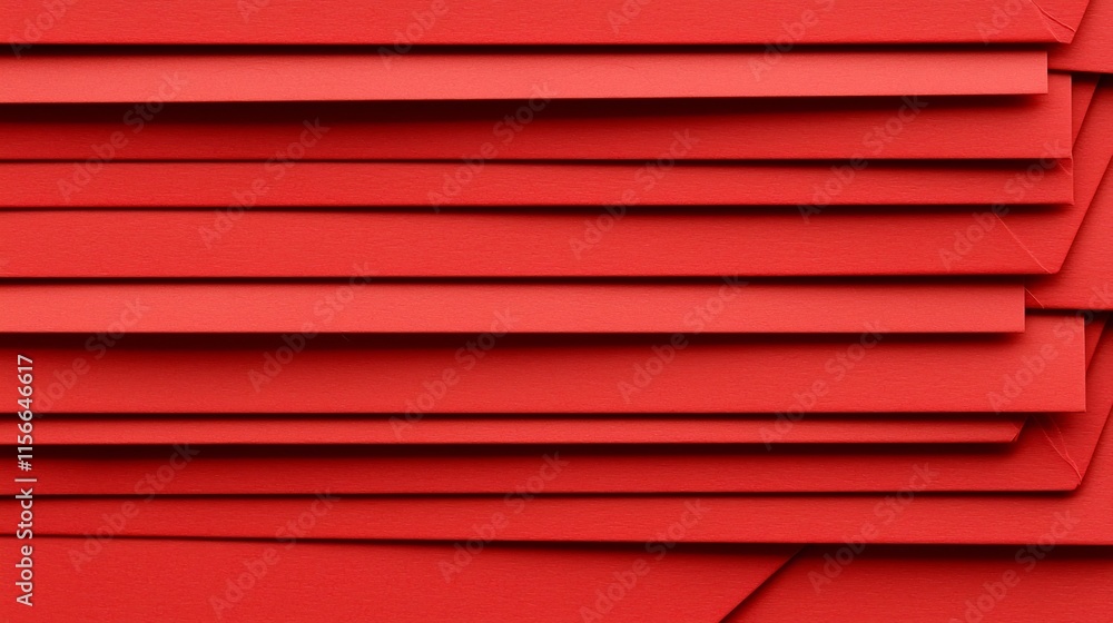 Poster stacked red envelopes in an elegant minimalist 3d design with a text placeholder this simple and mod