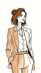Bold Brown Blazer Design