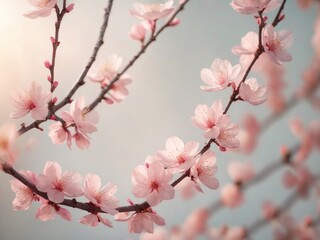 Delicate Pink Blossoms Branching Out Beautifully