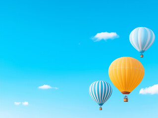 Fototapeta premium A Colorful Hot Air Balloon Festival Filling the Sky