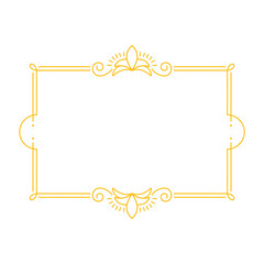 gold art deco frame