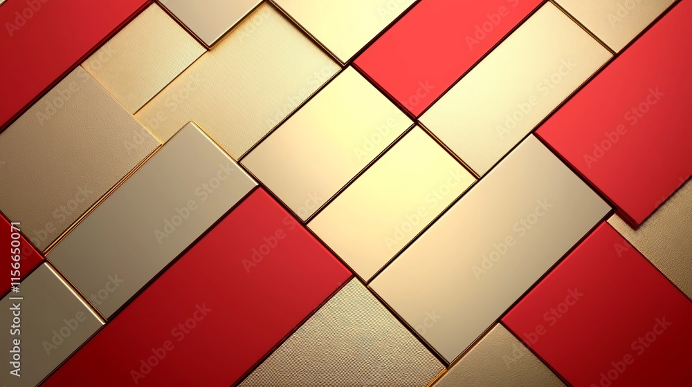 Aufkleber elegant abstract patterns created with gold and red envelopes providing a spacious text zone for mod
