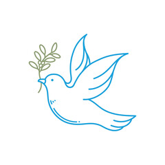 Dove, Dove Vector Illustration, Bird of Peace Vector Symbol, Dove Bring Olive Branch Vector Image, Bird Vector Image.