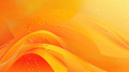 Abstract Orange and Yellow Swirling Design