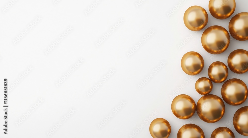 Aufkleber elegant and sophisticated 3d featuring minimalist gold taels floating on a clean white background th