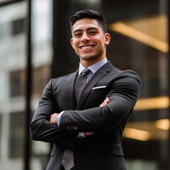 Confident Businessman Portrait: Success, Ambition, and Leadership