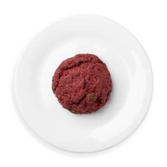 Dessert, oatmeal cookies, on a white background, isolated. Top view.