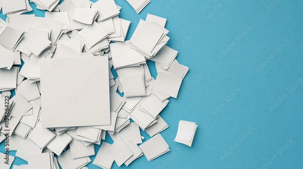 Poster abstract and minimalist 3d featuring a tael pile design with an open text placeholder ideal for bran