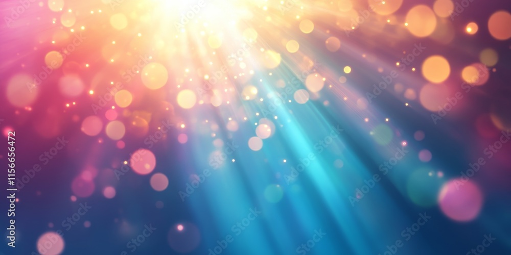 Leinwandbilder abstract blurred background featuring a bright aura with sparkling ray flare light effects. this stu