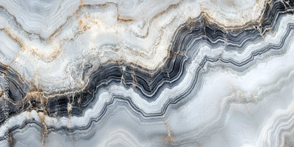 Aufkleber Stunning white and gray marble stone texture showcasing elegant patterns, ideal for various applications. This beautiful white and gray marble stone texture adds sophistication to any design project.