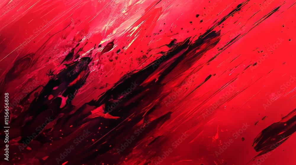 Poster Vibrant abstract bright red background showcasing dynamic hues, perfect for artistic projects. This abstract bright red background captures attention and inspires creativity in design.
