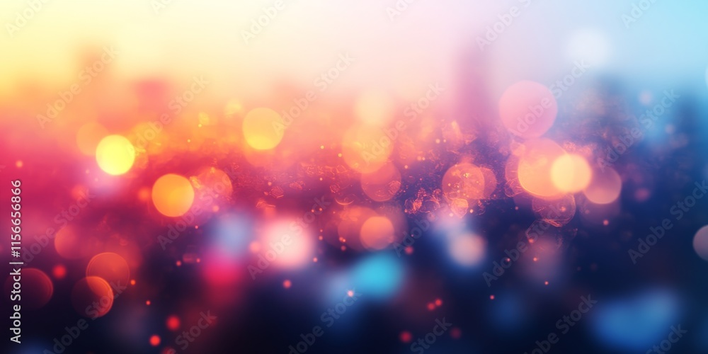 Aufkleber abstract blur with random light views creates a stunning bokeh background effect. this bokeh backgro