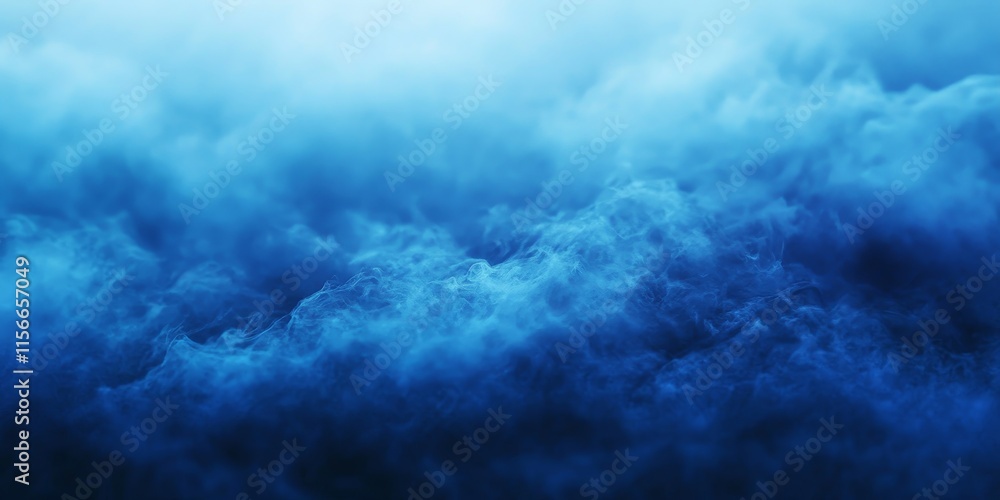 Aufkleber Blue fog background creates a serene atmosphere, while the smog abstract background offers a sense of mystery. This closeup of blue fog and abstract smog enhances the visual appeal.