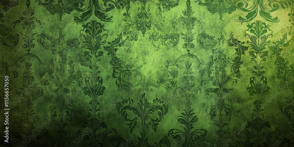 Aufkleber a background featuring a green wallpaper design that is abstract in nature, characterized by its art