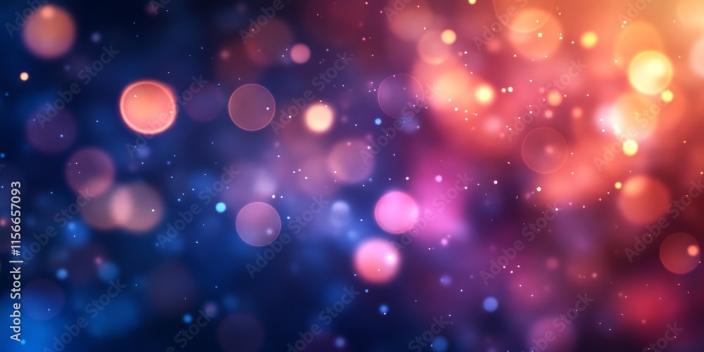 Poster abstract blur with random light views creates a stunning bokeh background effect. this bokeh backgro