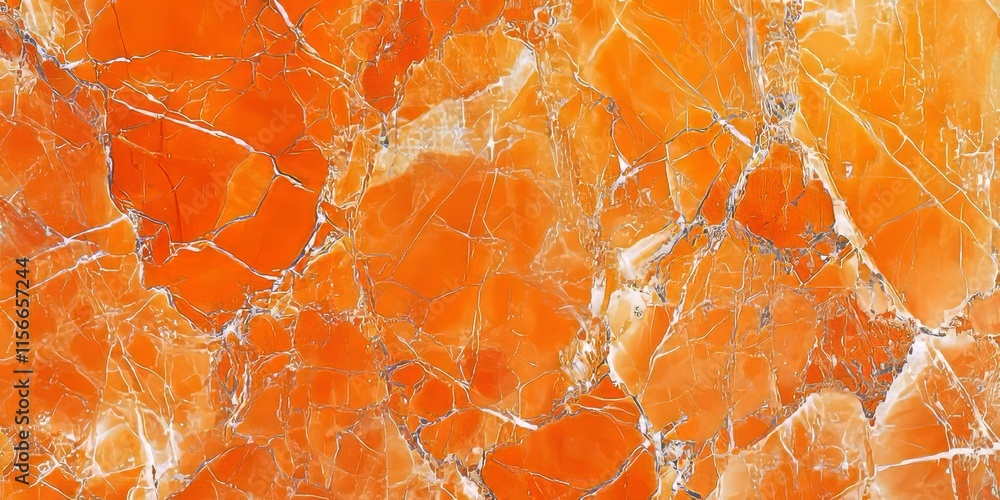 Fototapete Orange marble tile floor texture creates a captivating background, showcasing the unique patterns and colors of orange marble. This orange marble tile floor texture is ideal for various design
