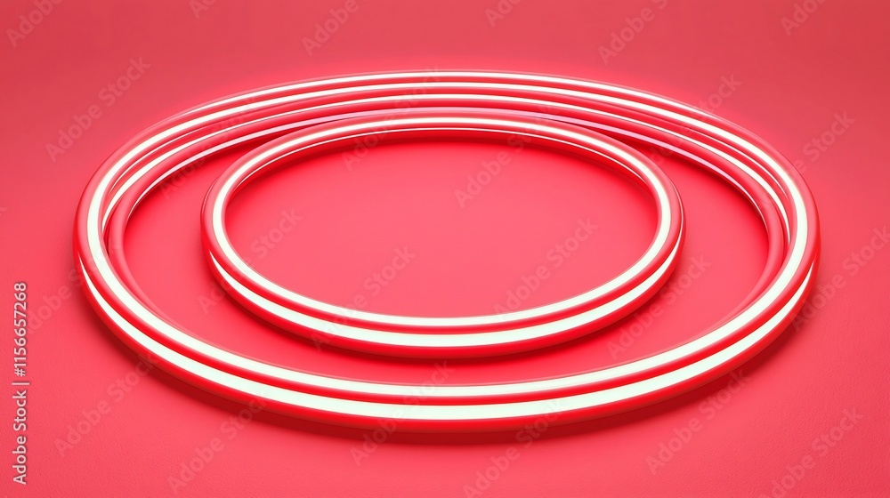 Poster captivating 3d featuring a dynamic glowing spiral design with a sleek metallic gradient effect and a