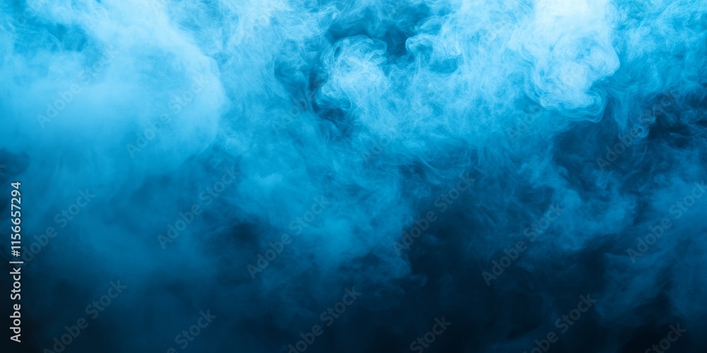 Aufkleber blue fog background creates a serene atmosphere, while the smog abstract background offers a sense o