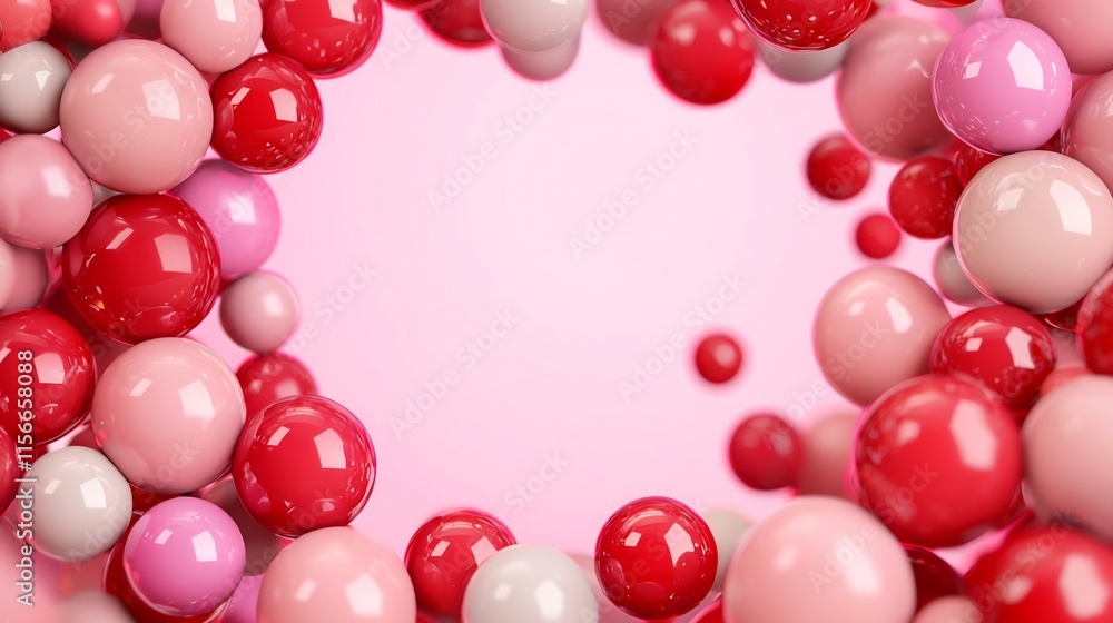Poster elegant and futuristic 3d featuring a dynamic arrangement of taels with a soft glow and a spacious e