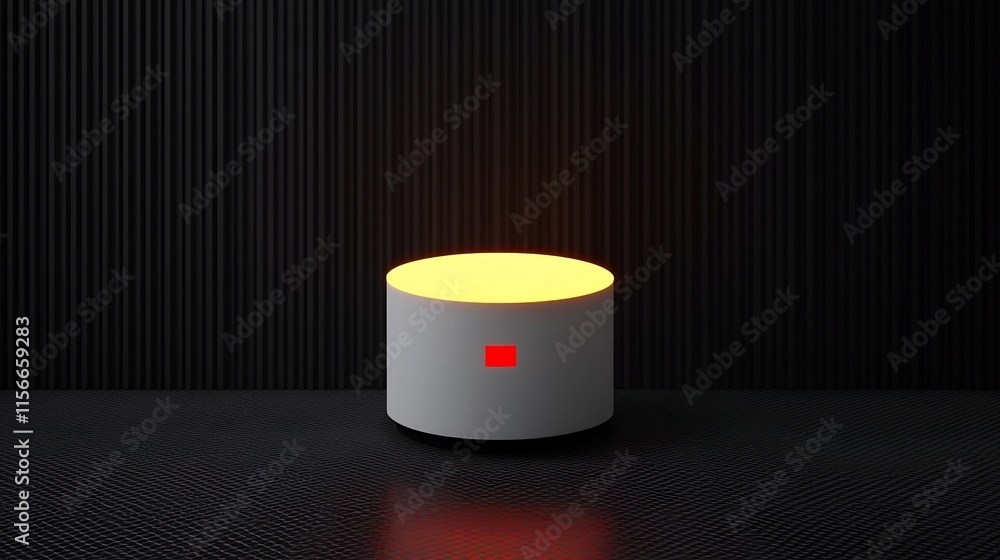 Poster elegant and glowing tael stack with seamless blank text placeholder showcasing a sophisticated 3d di