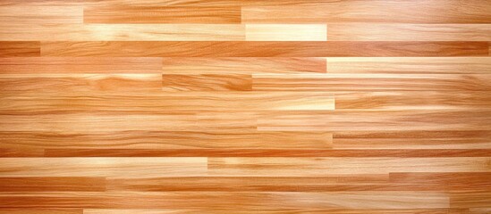 Fototapeta premium Top-down view of smooth light brown wooden surface Bird s eye