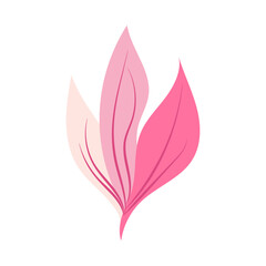 pink floral leaf ornament