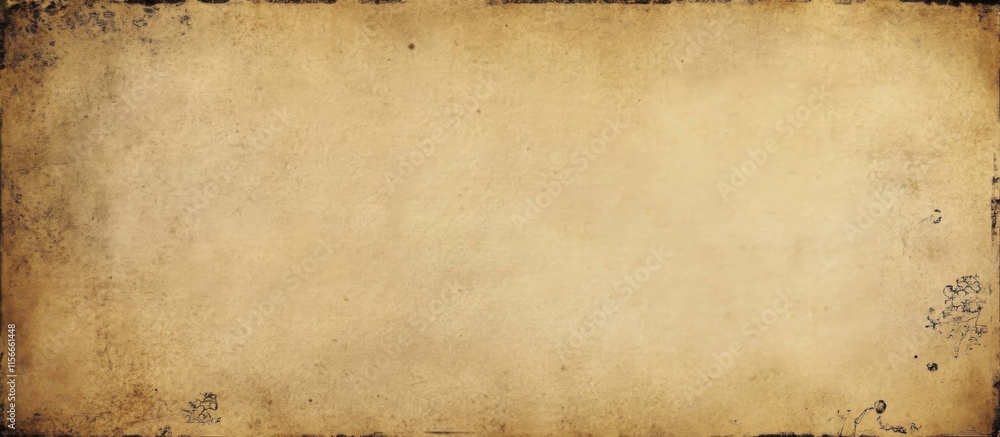 Aufkleber vintage rectangular frame with worn texture on beige copy space image