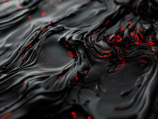 red background