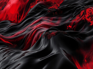 red background