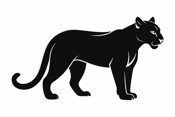 Cheetah silhouette icon vector