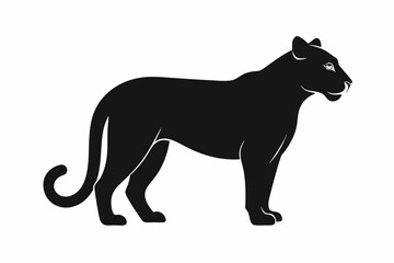 Obraz premium Cheetah silhouette icon vector