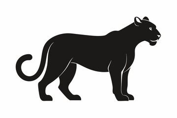 Cheetah silhouette icon vector
